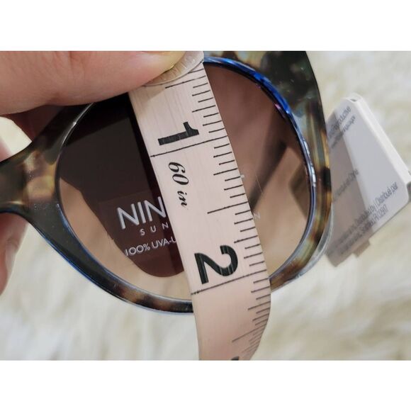 Nine West Two Tone 49mm Tortoise Cat Eye Gradient Sunglasses New - Picture 9 of 11